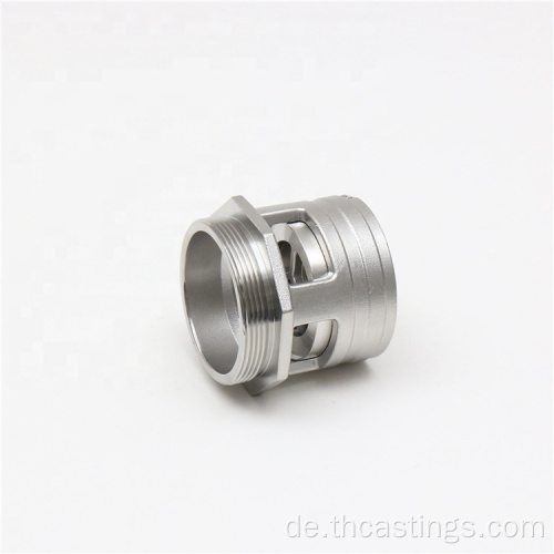 kundenspezifische CNC-Drehbearbeitung von Edelstahl-Rohrfittings